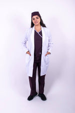 BATA DE MÉDICO DAMA CON SOLAPA