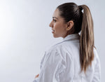BATA DE MEDICO DAMA CON CUELLO