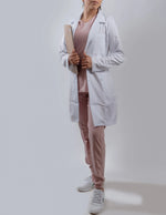 BATA DE MEDICO DAMA CON CUELLO