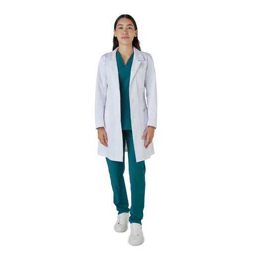 BATA DE MÉDICO DAMA CON CUELLO